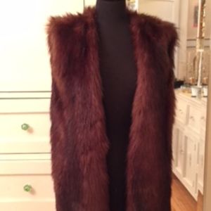 Zara Classic Reddish Brown long Vest